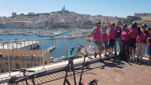 Un city trek en trottinette pour découvrir la ville de Marseille